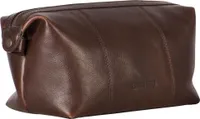 LEONHARD HEYDEN Leder Kulturbeutel Roma Toilet Bag Brown braun