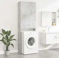 vidaXL Skříňka na pračku Betonová šedá 64x25,5x190 cm