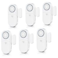 BEARWARE 6x Fensteralarm / Türalarm, 120 dB lauter Signalton, Alarmsensor Fensteröffnungsmelder (für Tür & Fenster, Einbruchschutz, mit Batterien, Alarmanlage)