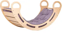 Houpačka Montessori s polštářem Babylike, šedá, 85 cm