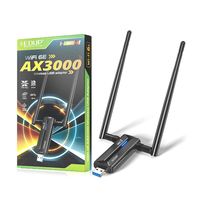 BRAINZAP 3000 Mbps USB 3.0 Tri-Band/Dual-Band WIFI 6 WLAN Stick Adapter AX3000 802.11ax 2,4/5,8G/6,0G 802.11ax/ac/a/b/g/n