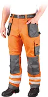 Warnschutzhose mit Reflektionsstreifen orange 46