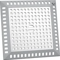 Haarsieb Dusche Quadratisch Abflussabdeckun Duschsieb Abfluss Haare 12,5 X 12,5 cm Silber Hochwertiges Waschbeckensieb, Waschbeckensieb für Bad, KüChe