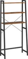 Badezimmerregal über der Toilette 64 x 30 x 156 cm Rustikales Braun