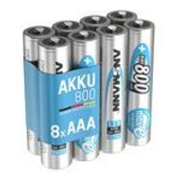 ANSMANN Akku AAA 800mAh Micro NiMH 1,2V – 1000x wiederaufladbar (8 Stück)