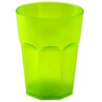 5x Kunststoffbecher Trinkbecher Plastikbecher Trink-Gläser Mehrweg 0,25l Orange 