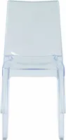 Cristal Light Grand Soleil Design stapelbare Stühle aus transparentem Polycarbonat für Küche und Bar - Transparent