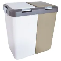 Orion Mülleimer Abfalleimer Mülltrennsysteme Müllbehälter mit Deckel set 2x10 L