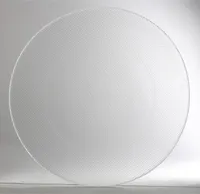 12x Platzteller Inca, Transparent, 31cm, aus Glas, für Speisen, als Servierplatte, zur Dekoration von Essen, Geschirr für Küche und Tisch, Untersetzer