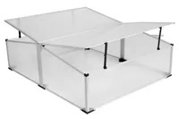 Gewächshaus aus Polycarbonat, 100 x 100 x 40 / 30 cm