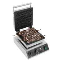 Waffeleisen Maschine 220V Antihaftbeschichtete  Elektrische Weizenstielwaffeln Maschine mit Timer Eierwaffel für Haushalt