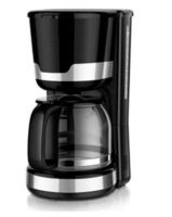 Deski Kaffeemaschine schwarz Edelstahl 1000 W 12 Tassen
