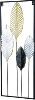 Wandbild H74cm Metallbild Gold Silber Schwarz Wanddeko Metall Industrial Deko