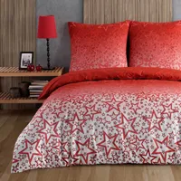 Bettwäsche Bettbezug 200x220 cm, Kopfkissenbezug 80x80 cm 3 teilig Deckenbezug Set aus 100% Baumwolle Renforce mit Reissverschluss - Buymax®
