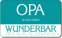 Kesper Dekor-Schneidbrett "Opa du bist einfach wunderbar" 23,5 x 14 cm, Melamin