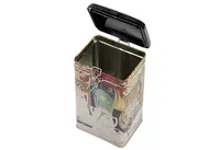 Kaffeedose eckig 500 g 8,5x11x20cm sortiert