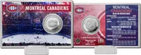 NHL Team History Silver Coin Card - Montreal Canadiens