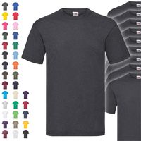 10er Pack Fruit of the Loom Valueweight T-Shirt, Farbe:weiß, Größe:M