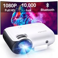 ULTIMEA Bluetooth Beamer Full HD 1080P Projektor, 4K Beamer, Outdoor LED Beamer,10000:1 Kontrast, Tageslicht Beamer für Heimkino, iOS, Android, Laptop, TV Stick, PS5