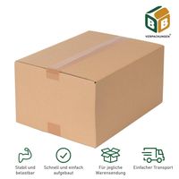 25 Faltkartons 250 x 150 x 150 mm Versand Schachtel Karton Verpackung Box DHL 