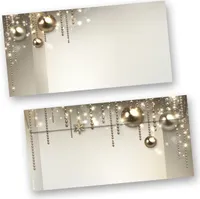 Weihnachtsumschläge NOBLESSE 100 Stück Din lang ohne Fenster Umschläge Weihnachten selbstklebend