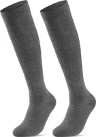 2 I 4 Paar Stützstrümpfe Reisestrümpfe Kompressionsstrümpfe Damen & Herren Stützkniestrümpfe 41900 - 2 Paar  Grau 43-46