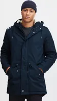 Solid SDDarnell Herren Winterjacke Parka Mantel gefüttert mit Teddy-Futter Kapuze Kordelzug Druckknöpfe Baumwolle Regular fit