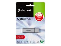 Intenso Ultra Line USB Stick 3.0, 64 GB, Silber, mit Kappe