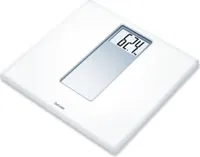 Beurer PS 160 Personal Scale with LCD Display and Large 4.7cm Digits 180kg Capacity White Retro Design