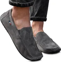 Herren Mokassins Halbschuhe Flats Freizeit Schlicht Baolikang Grau Gr.42