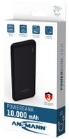 ANSMANN Powerbank 10000mAh - Power Bank 2 USB Ports & LED Statusanzeige