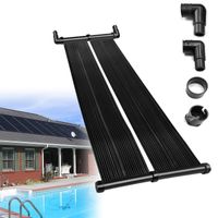 XMTECH Solar Poolheizung Sonnenkollektor Pool Heizung Solaranlage 111,5 x 66 cm für Schwimmbad Gartendusche Pool 