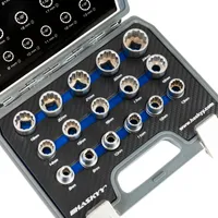 HASKYY Vielzahn XZN Steckschlüssel Set 8-24 mm 1/2 Nüsse