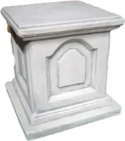 Schöner großer Sockel aus Steinguss perfekt für den Garten die Terrasse oder den Vorgarten ist Frostfest Witterungsbeständig und Neu 41cm H, PO-73