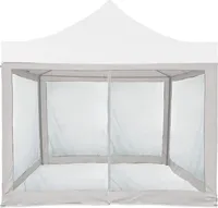 Moskytiéra na pavilón 3x3 Mobili Rebecca Kapok 240x1200 cm Polyester Biela Vyžaduje sa montáž
