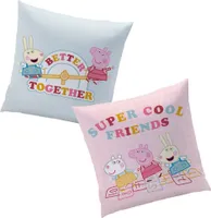 Peppa Pig Cool | Kinder Deko-Kissen 40 x 40 cm | Peppa Wutz