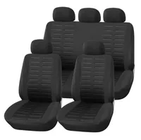 Auto-Sitzbezüge Universal Set Schonbezüge Schwarz Sitzauflagen Grau Sitzbezug