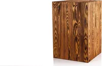 Dekosäule aus Holz 60x40x40 cm – Rustikale Holzsäule als Bodenwindlicht Ständer oder Blumensäule – Baumstamm Deko für Wohnzimmer – Stabil & Langlebig