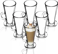 KADAX Szklanki Do Kawy Latte Napojów Zestaw 6 szt 260ml