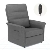 FLEXISPOT Elektrisch Relaxsessel Verstellbarer TV Sessel Fernsehsessel mit liegefunktion 105° -155° verstellbare Rückenlehne Relax Sessel (Lichtgrau)