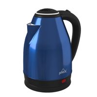 HOMELUX 1,8L Edelstahl Wasserkocher, BPA-freier Heißwasserboiler, Schnelldurchlauferhitzer mit Abschaltautomatik und Trockengehschutz-Technologie, 1500W Schnellkocher, geeignet für Kaffee, Blau