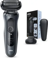 Braun Series 6 - 60-N1200s Akku-Rasierer schwarz/grau, Farbe:Schwarz/Grau