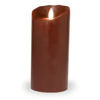 Sompex Flame Led elektrická sviečka na vosk s diaľkovým ovládaním a časovačom 8x18cm Bordeaux