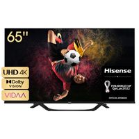 Hisense 65A66H Fernseher - Schwarz - 65 Zoll (164 cm Bildschirmdiagonale) - 4K UHD - DTS Virtual Audio, Dolby Audio - HDR10 / HDR10+ decoding / HLG / Dolby Vision - Game Modus - Quad Core Prozessor