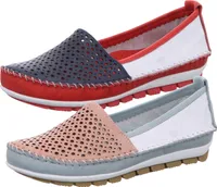 Gemini 382013-01 Damen Ballerinas Mokassins Leder , Größe:41 EU, Farbe:Mehrfarbig