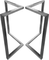 V-Tischkufe MTV 720x600 mm Edelstahl 201 Tischgestell Rahmentisch Kufengestell Tischuntergestell