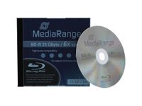 5 MediaRange Bluray Rohlinge BD-R 25GB 6x Jewelcase