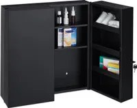 relaxdays Medizinschrank XXL in Anthrazit