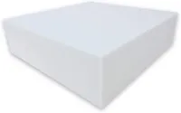 Dibapur ® WHITE: (140x200x5 cm) Kaltschaummatratze, H2 - Ohne Bezug - Germany