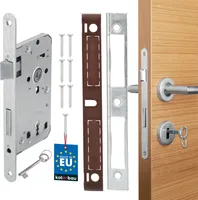 KOTARBAU® Einsteckschloss 72 / 55mm DIN Links Bunbartschlüssel Schloss Türschloss mit Gegenplatte Stahl  Rostfrei Robust Stahltürschloss